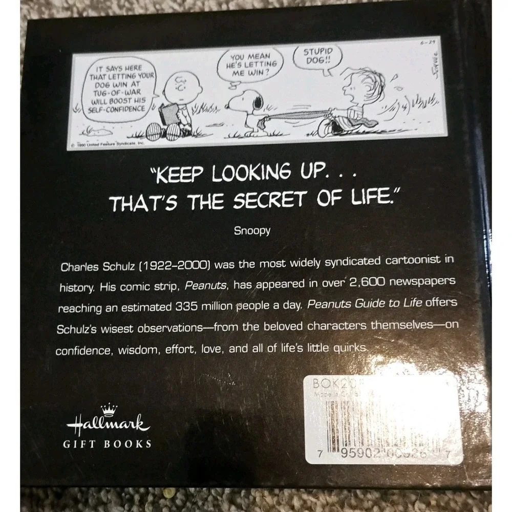 Peanuts Guide to‎ Life Black Hardcover Charles Schulz Hallmark Gift Books